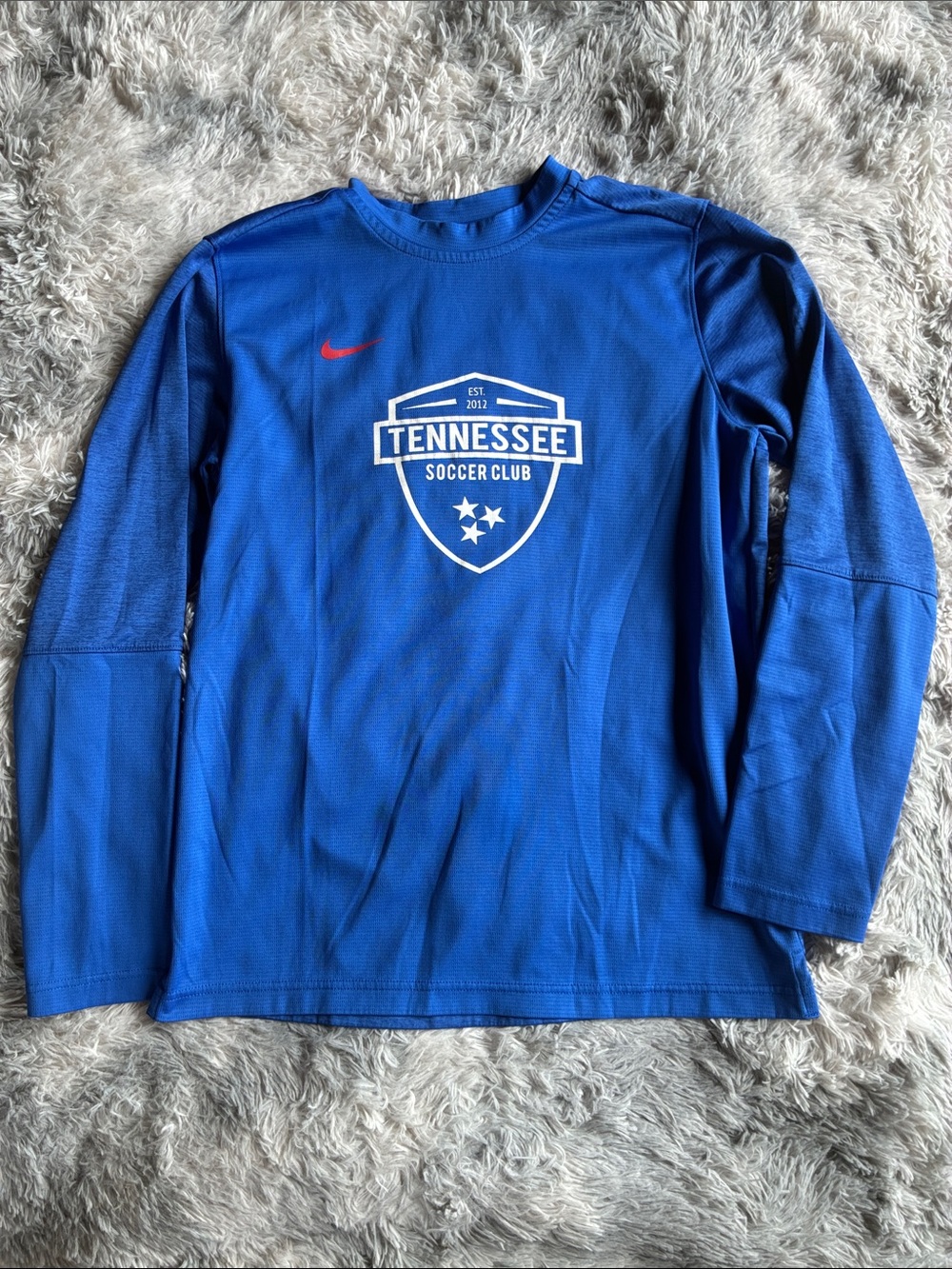 Nike Blue Long Sleeve Tennessee Soccer Club Top‎